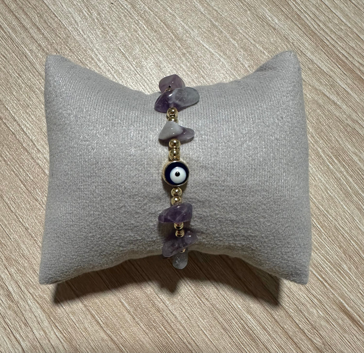 Amethyst Evil Eye Bracelet