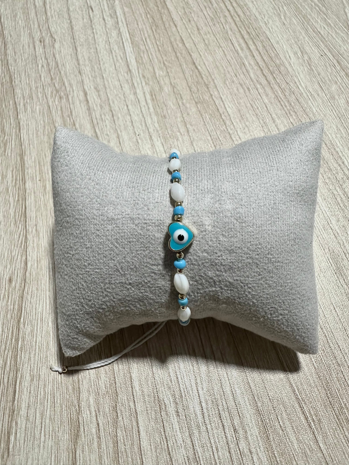 Evil Eye Pearl Bracelet