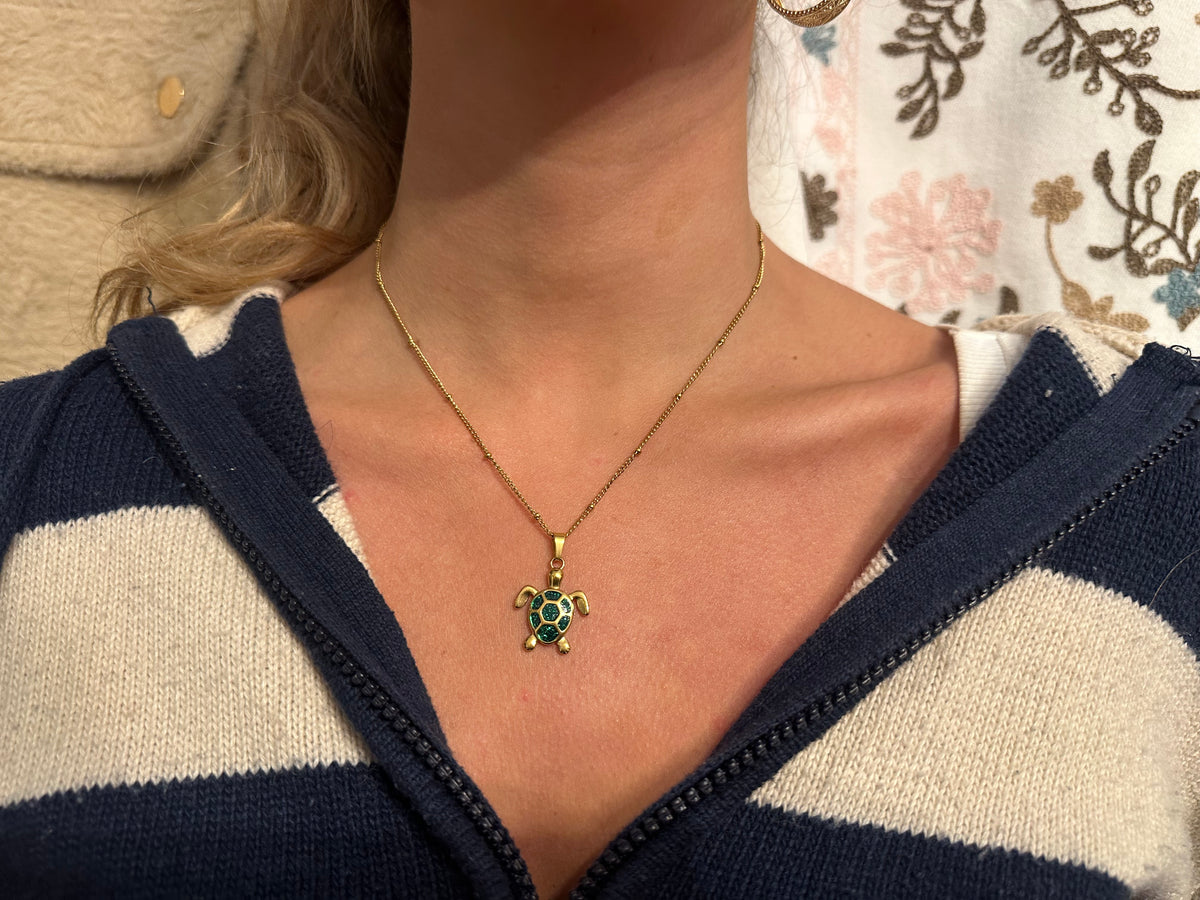 Sea turtle necklace