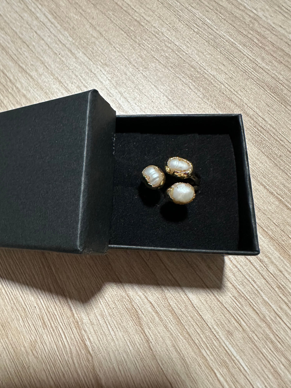 Triple Pearl Ring