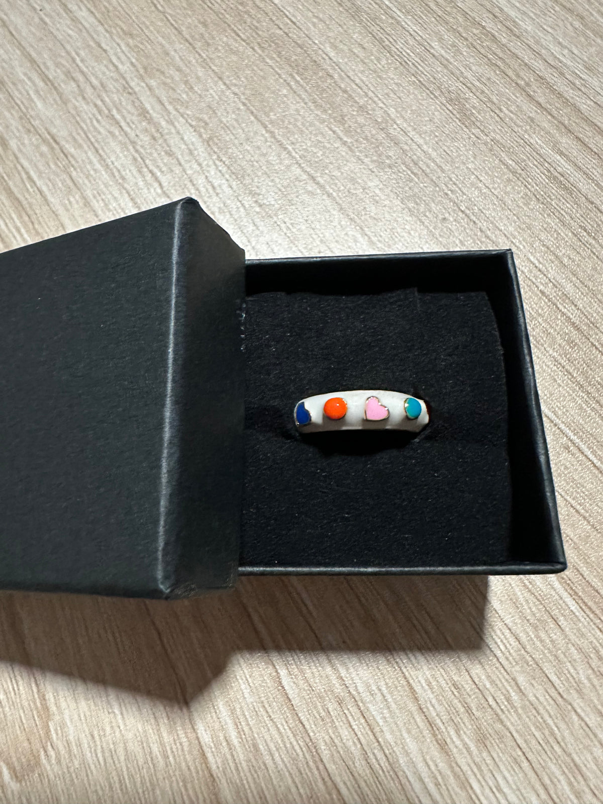 Heart Enamel Ring