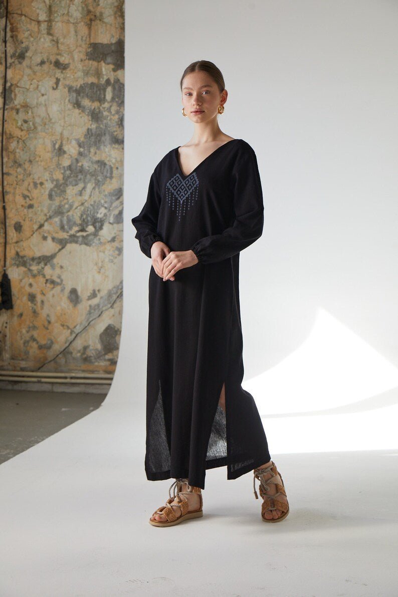 Black Pearl Dress - 100% Organic Cotton - trendynow