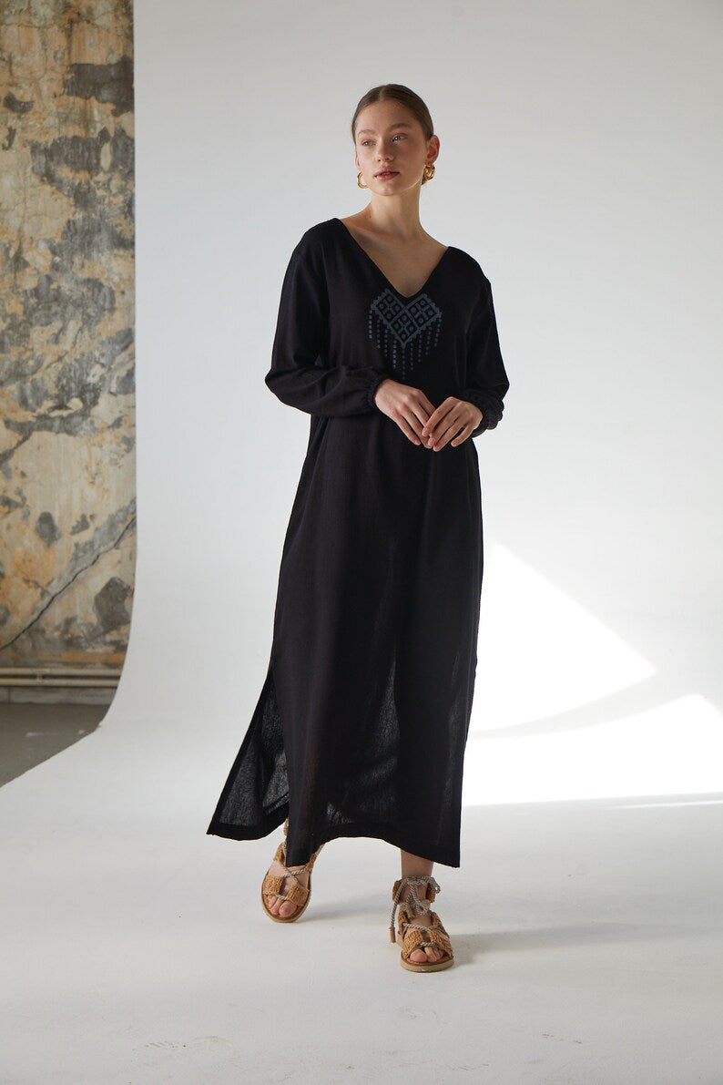 Black Pearl Dress - 100% Organic Cotton