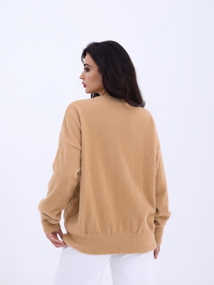 JUMPER Beige - trendynow